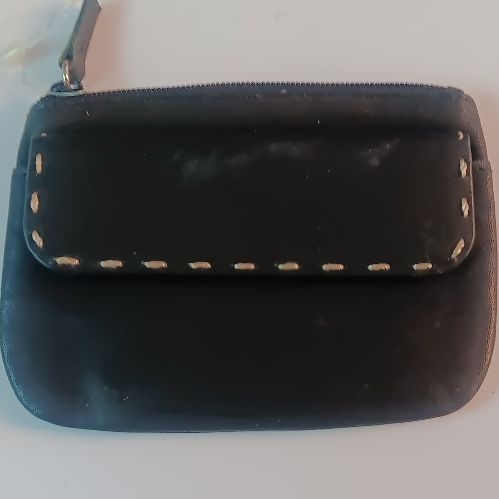 Mundi Zip Coin Purse Wallet & Key Ring. Black